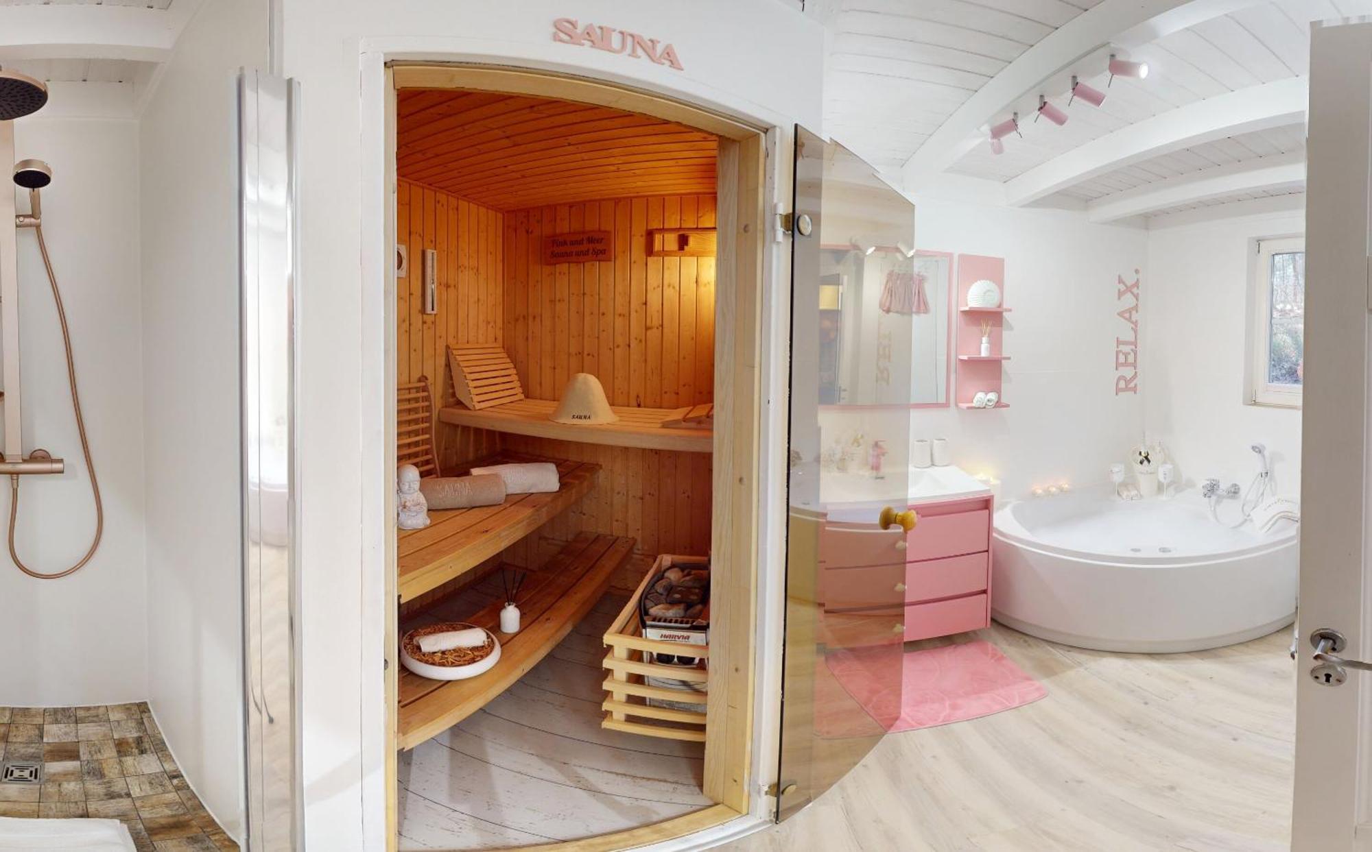 Pink Und Meer - Meerblick, Sauna, Kamin & Whirlpool Бабе Экстерьер фото